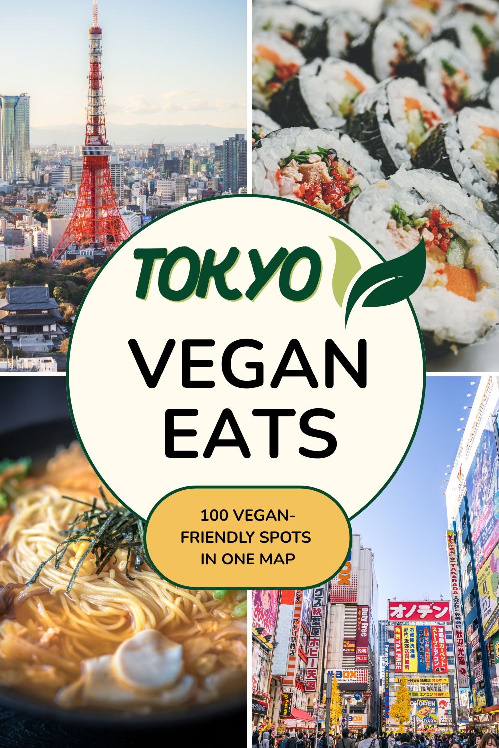 Tokyo Vegan Eats - Curated Google Map with 100 vegan spots
